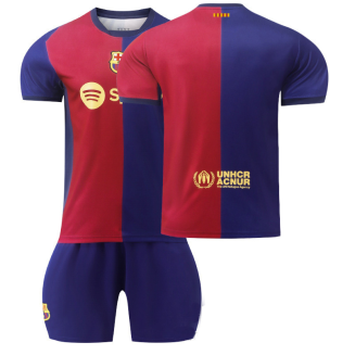 Kinderen Barcelona Thuisshirt 2024-2025 Voetbalshirts Korte Mouw (+ Korte broeken) voordelig online kopen