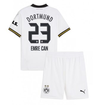 Kinderen Borussia Dortmund Derde Shirt 2024-2025 Emre Can #23 Voetbalshirts Korte Mouw (+ Korte broeken) voordelig online kopen