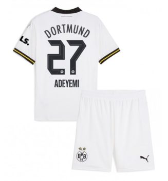 Kinderen Borussia Dortmund Derde Shirt 2024-2025 Karim Adeyemi #27 Voetbalshirts Korte Mouw (+ Korte broeken) online kopen