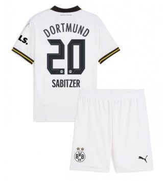 Kinderen Borussia Dortmund Derde Shirt 2024-2025 Marcel Sabitzer #20 Voetbalshirts Korte Mouw (+ Korte broeken) online kopen