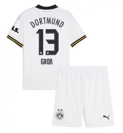 Kinderen Borussia Dortmund Derde Shirt 2024-2025 Pascal Gross #13 Voetbalshirts Korte Mouw (+ Korte broeken) online kopen