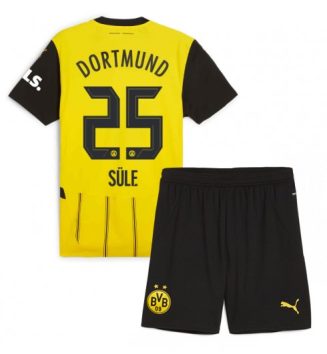 Kinderen Borussia Dortmund Thuisshirt 2024-2025 Niklas Sule #25 Voetbalshirts Korte Mouw (+ Korte broeken) voordelig online kopen