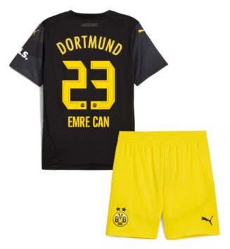 Kinderen Borussia Dortmund Uitshirt 2024-2025 Emre Can #23 Voetbalshirts Korte Mouw (+ Korte broeken) voordelig online kopen