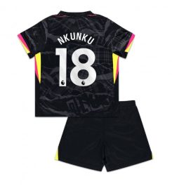 Kinderen Chelsea Derde Shirt 2024-2025 Christopher Nkunku #18 Korte Mouw (+ Korte broeken) online kopen