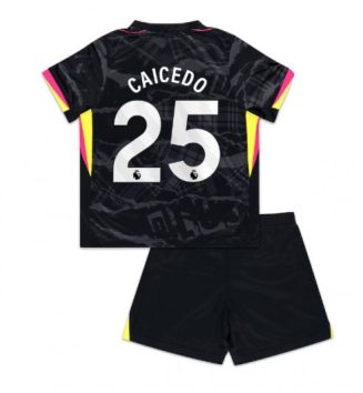 Kinderen Chelsea Derde Shirt 2024-2025 Moises Caicedo #25 Korte Mouw (+ Korte broeken) online kopen