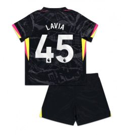 Kinderen Chelsea Derde Shirt 2024-2025 Romeo Lavia #45 Voetbalshirts Korte Mouw (+ Korte broeken) online kopen