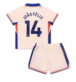 Kinderen Chelsea Uitshirt 2024-2025 Joao Felix #14 Voetbalshirts Korte Mouw (+ Korte broeken) online kopen