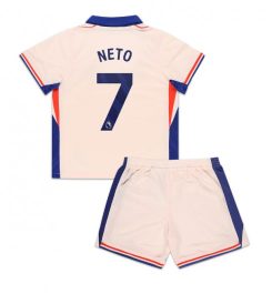 Kinderen Chelsea Uitshirt 2024-2025 Pedro Neto #7 Korte Mouw (+ Korte broeken) online kopen