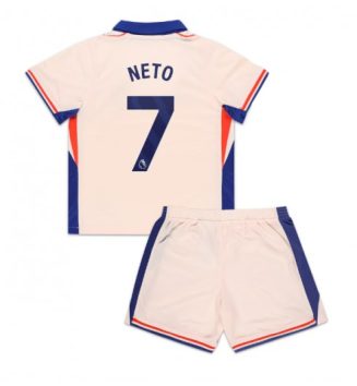 Kinderen Chelsea Uitshirt 2024-2025 Pedro Neto #7 Korte Mouw (+ Korte broeken) online kopen