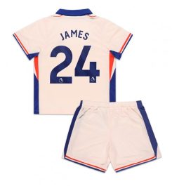 Kinderen Chelsea Uitshirt 2024-2025 Reece James #24 Korte Mouw (+ Korte broeken) online kopen