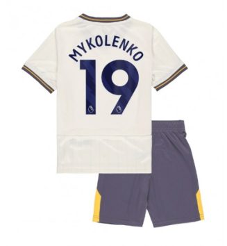 Kinderen Everton Derde Shirt 2024-2025 Vitaliy Mykolenko #19 Korte Mouw (+ Korte broeken) Kopen