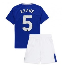 Kinderen Everton Thuisshirt 2024-2025 Michael Keane #5 Korte Mouw (+ Korte broeken) Kopen