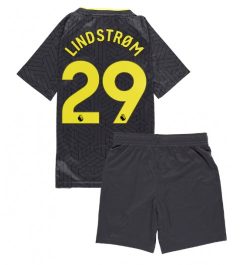 Kinderen Everton Uitshirt 2024-2025 Jesper Lindstrom #29 Korte Mouw (+ Korte broeken) Kopen