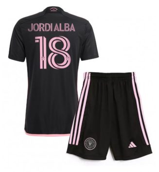 Kinderen Inter Miami Uitshirt 2024-2025 Jordi Alba #18 Korte Mouw (+ Korte broeken) Kopen