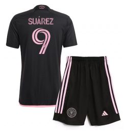 Kinderen Inter Miami Uitshirt 2024-2025 Luis Suarez #9 Korte Mouw (+ Korte broeken) Kopen