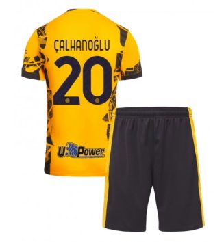 Kinderen Inter Milan Derde Shirt 2024-2025 Hakan Çalhanoğlu #20 Korte Mouw (+ Korte broeken)