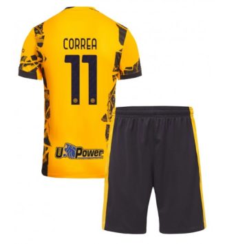 Kinderen Inter Milan Derde Shirt 2024-2025 Joaquin Correa #11 Korte Mouw (+ Korte broeken)