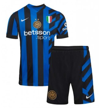 Kinderen Inter Milan Thuisshirt 2024-2025 Korte Mouw (+ Korte broeken) Kopen