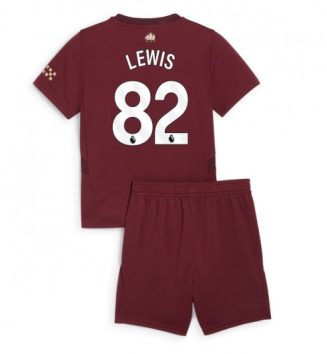 Kinderen Manchester City Derde Shirt 2024-2025 Rico Lewis #82 Korte Mouw (+ Korte broeken) online kopen