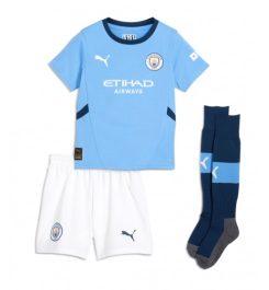 Kinderen Manchester City Thuisshirt 2024-2025 İlkay Gündoğan #19 Korte Mouw (+ Korte broeken) online kopen-1