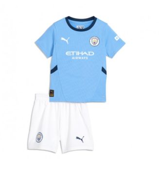 Kinderen Manchester City Thuisshirt 2024-2025 Korte Mouw (+ Korte broeken) online kopen