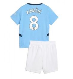 Kinderen Manchester City Thuisshirt 2024-2025 Mateo Kovačić #8 Korte Mouw (+ Korte broeken) online kopen