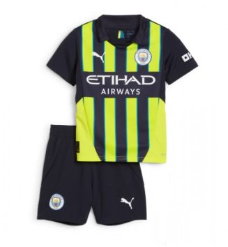 Kinderen Manchester City Uitshirt 2024-2025 Korte Mouw (+ Korte broeken) online kopen