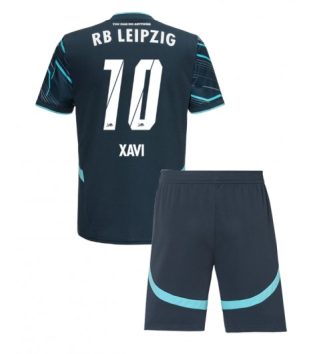 Kinderen RB Leipzig Derde Shirt 2024-2025 Xavi Simons #10 Voetbalshirts Korte Mouw (+ Korte broeken) voordelig online kopen