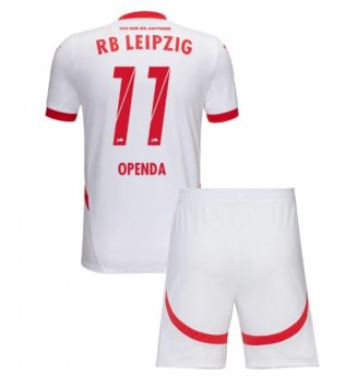 Kinderen RB Leipzig Thuisshirt 2024-2025 Lois Openda #11 Voetbalshirts Korte Mouw (+ Korte broeken) voordelig online kopen