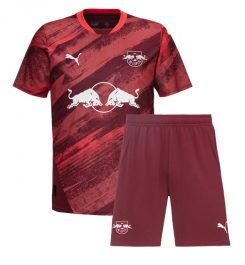 Kinderen RB Leipzig Uitshirt 2024-2025 Voetbalshirts Korte Mouw (+ Korte broeken) voordelig online kopen