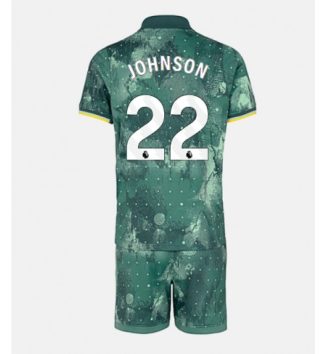 Kinderen Tottenham Hotspur Derde Shirt 2024-2025 Brennan Johnson #22 Korte Mouw (+ Korte broeken) online kopen