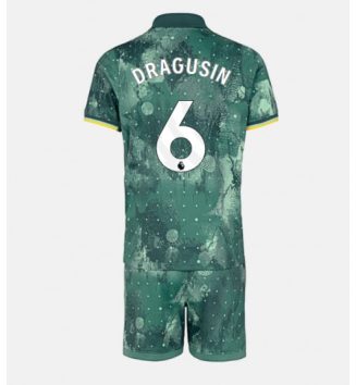 Kinderen Tottenham Hotspur Derde Shirt 2024-2025 Radu Dragusin #6 Korte Mouw (+ Korte broeken) online kopen