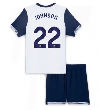 Kinderen Tottenham Hotspur Thuisshirt 2024-2025 Brennan Johnson #22 Korte Mouw (+ Korte broeken) online kopen