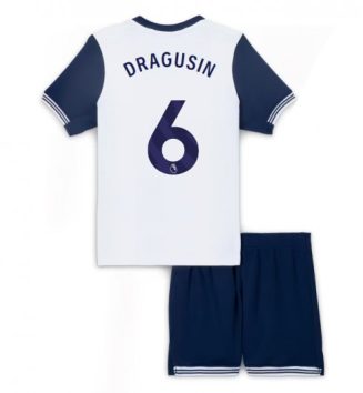 Kinderen Tottenham Hotspur Thuisshirt 2024-2025 Radu Dragusin #6 Korte Mouw (+ Korte broeken) online kopen