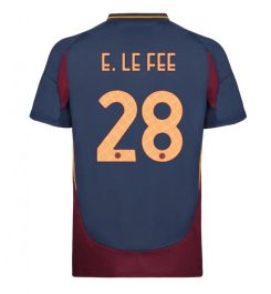 Nieuwste AS Roma Derde Shirt 2024-2025 Enzo Le Fee #28 Korte Mouw Kopen