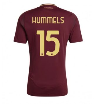 Nieuwste AS Roma Thuisshirt 2024-2025 Mats Hummels #15 Korte Mouw Kopen