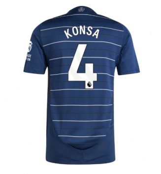 Nieuwste Aston Villa Derde Shirt 2024-2025 Ezri Konsa #4 Korte Mouw Kopen