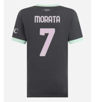 Nieuwste Dames AC Milan Derde Shirt 2024-2025 Alvaro Morata #7 korte mouw online kopen