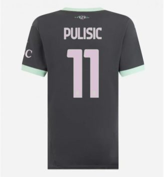 Nieuwste Dames AC Milan Derde Shirt 2024-2025 Christian Pulisic #11 korte mouw online kopen