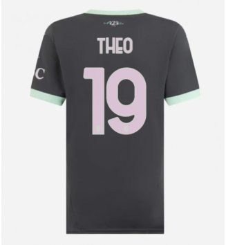 Nieuwste Dames AC Milan Derde Shirt 2024-2025 Theo Hernandez #19 korte mouw online kopen