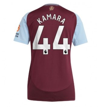 Nieuwste Dames Aston Villa Thuisshirt 2024-2025 Boubacar Kamara #44 Korte Mouw Kopen