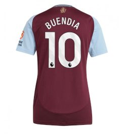 Nieuwste Dames Aston Villa Thuisshirt 2024-2025 Emiliano Buendia #10 Korte Mouw Kopen