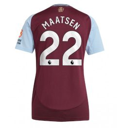 Nieuwste Dames Aston Villa Thuisshirt 2024-2025 Ian Maatsen #22 Korte Mouw Kopen