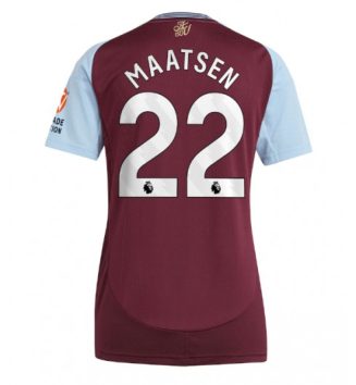 Nieuwste Dames Aston Villa Thuisshirt 2024-2025 Ian Maatsen #22 Korte Mouw Kopen