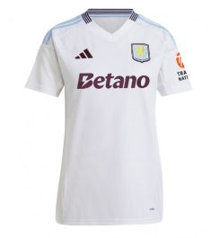 Nieuwste Dames Aston Villa Uitshirt 2024-2025 Amadou Onana #24 Korte Mouw Kopen-1