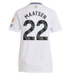 Nieuwste Dames Aston Villa Uitshirt 2024-2025 Ian Maatsen #22 Korte Mouw Kopen