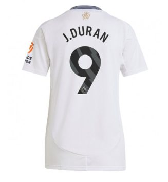 Nieuwste Dames Aston Villa Uitshirt 2024-2025 Jhon Duran #9 Korte Mouw Kopen