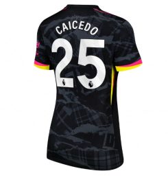 Nieuwste Dames Chelsea Derde Shirt 2024-2025 Moises Caicedo #25 korte mouw online kopen