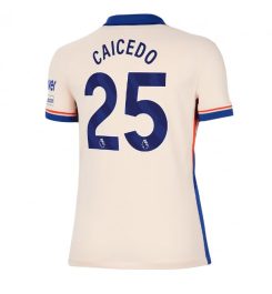 Nieuwste Dames Chelsea Uitshirt 2024-2025 Moises Caicedo #25 korte mouw online kopen