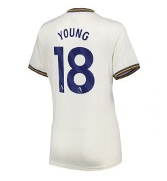 Nieuwste Dames Everton Derde Shirt 2024-2025 Ashley Young #18 Korte Mouw Kopen